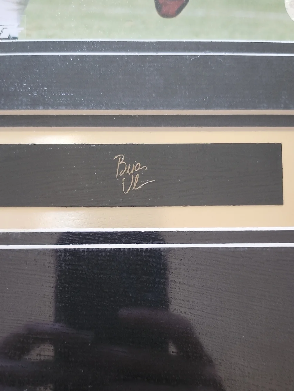 Framed Chicago Bears Brian Urlacher #54 Football Photo Plaque - Black